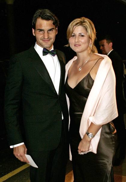 Con la fidanzata Mirka Vavrinec al Londra nel 2005 (Reuters)